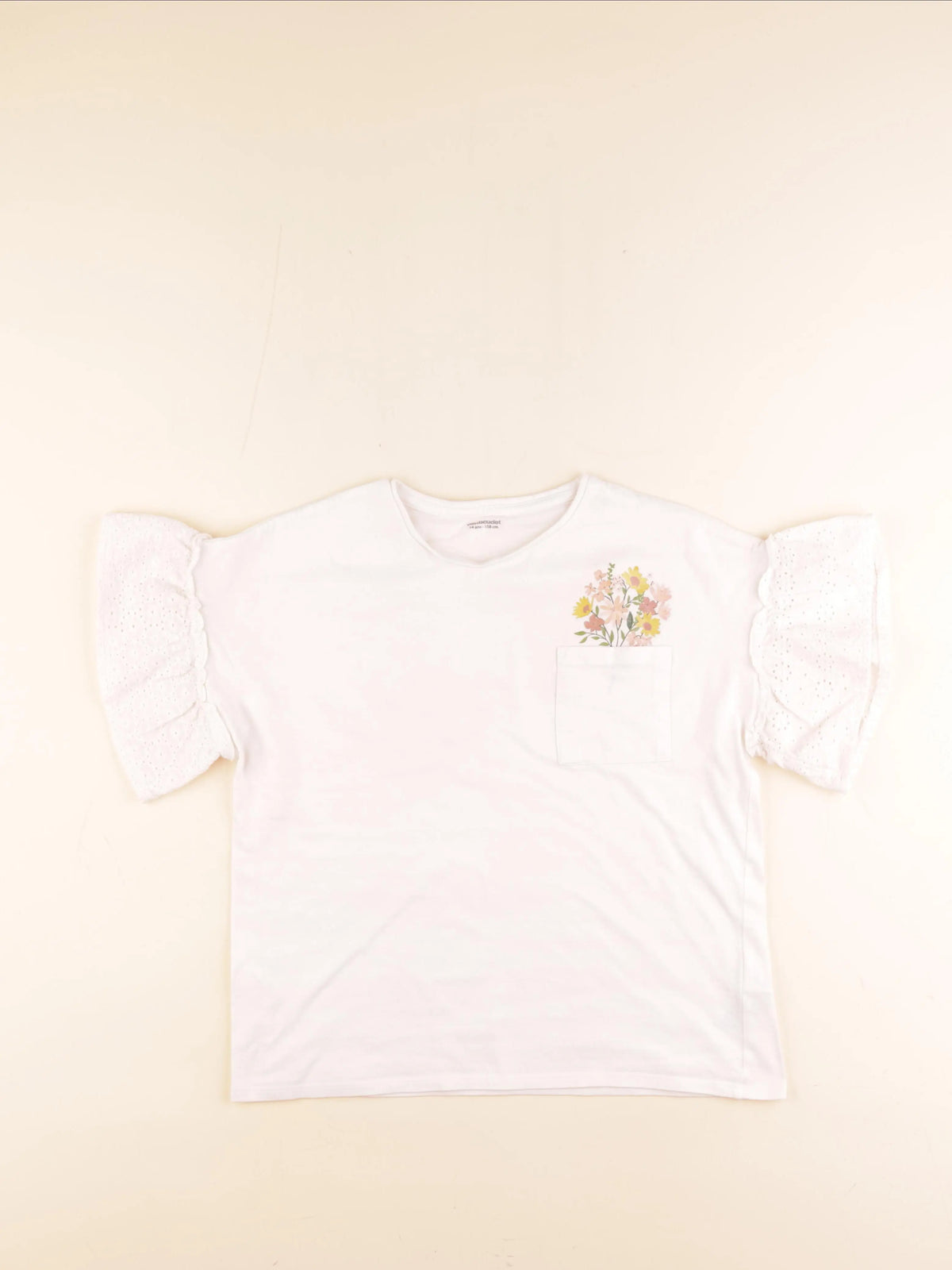 Vertbaudet - tee-shirt blanc - 14 ans