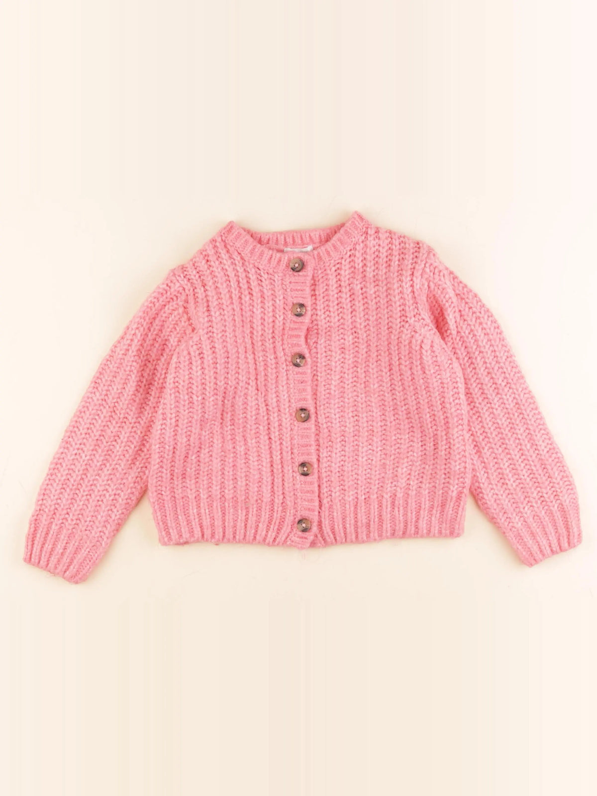 Vertbaudet - gilet rose - 6 ans