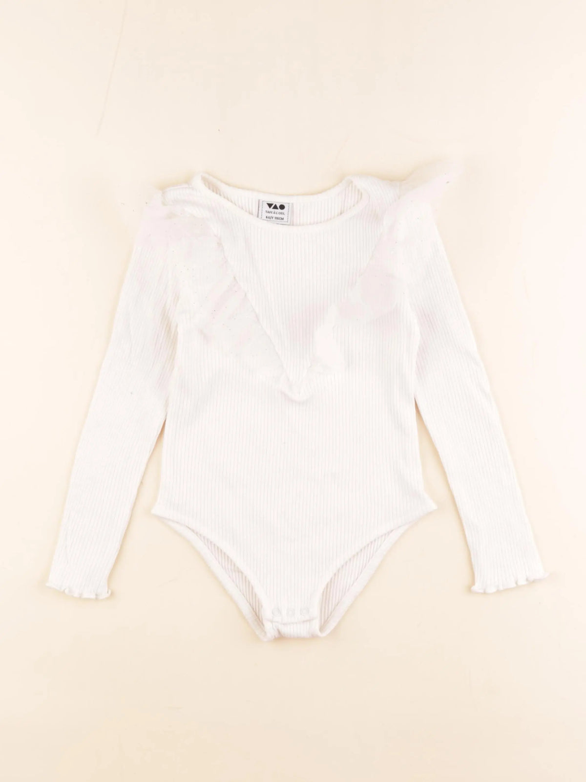 Tape à l'oeil - body tee-shirt beige - 6 ans