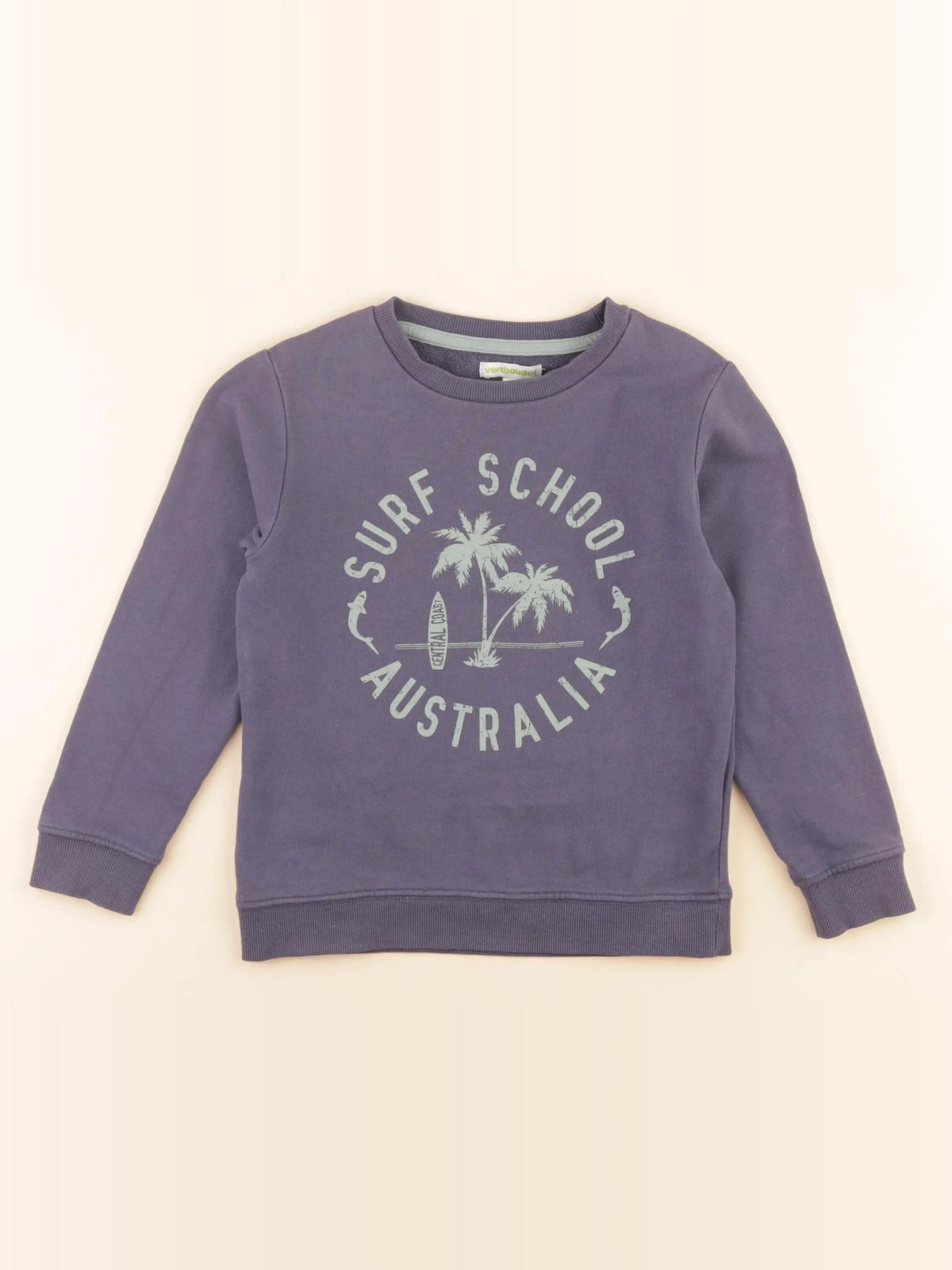 Vertbaudet - sweat bleu - 6 ans