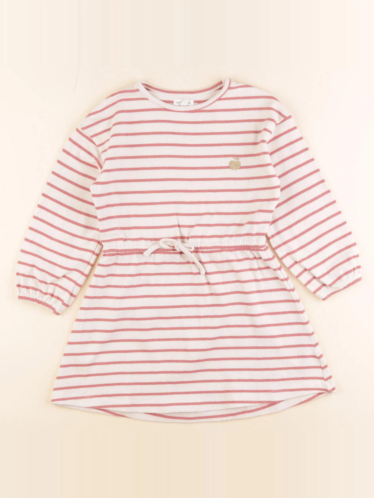 Vertbaudet - robe beige - 6 ans