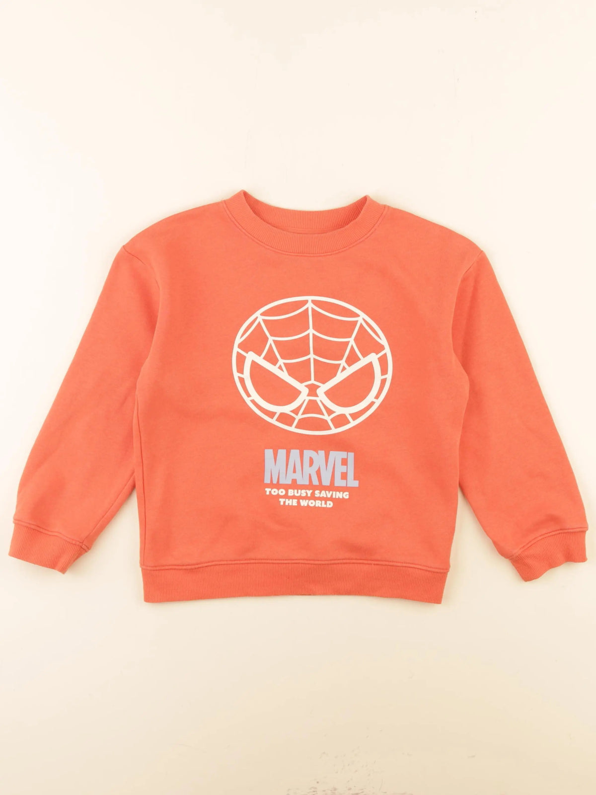 H&M - sweat orange - 4/6 ans