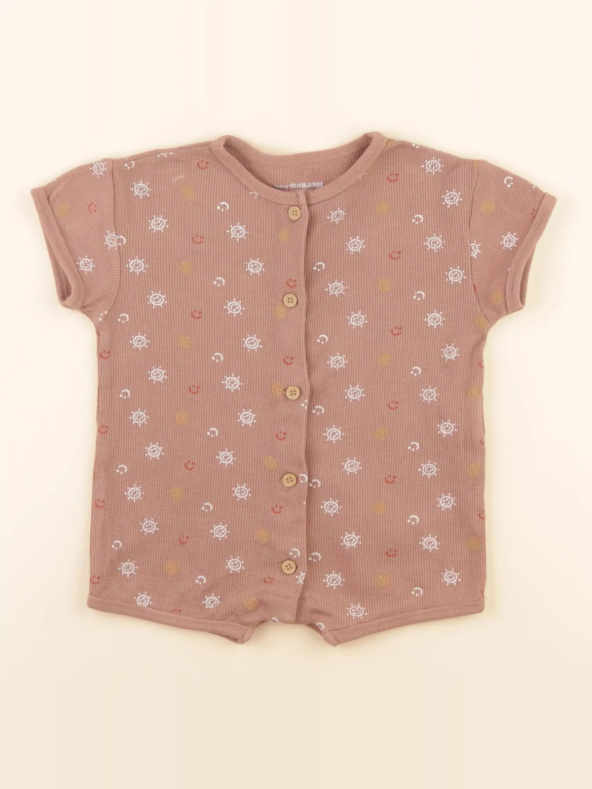 Vertbaudet - combinaison marron - 6 mois