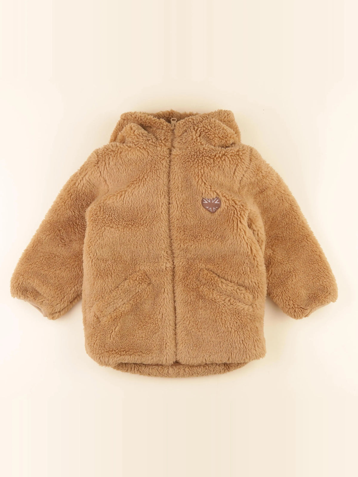 Vertbaudet - manteau marron - 6 ans