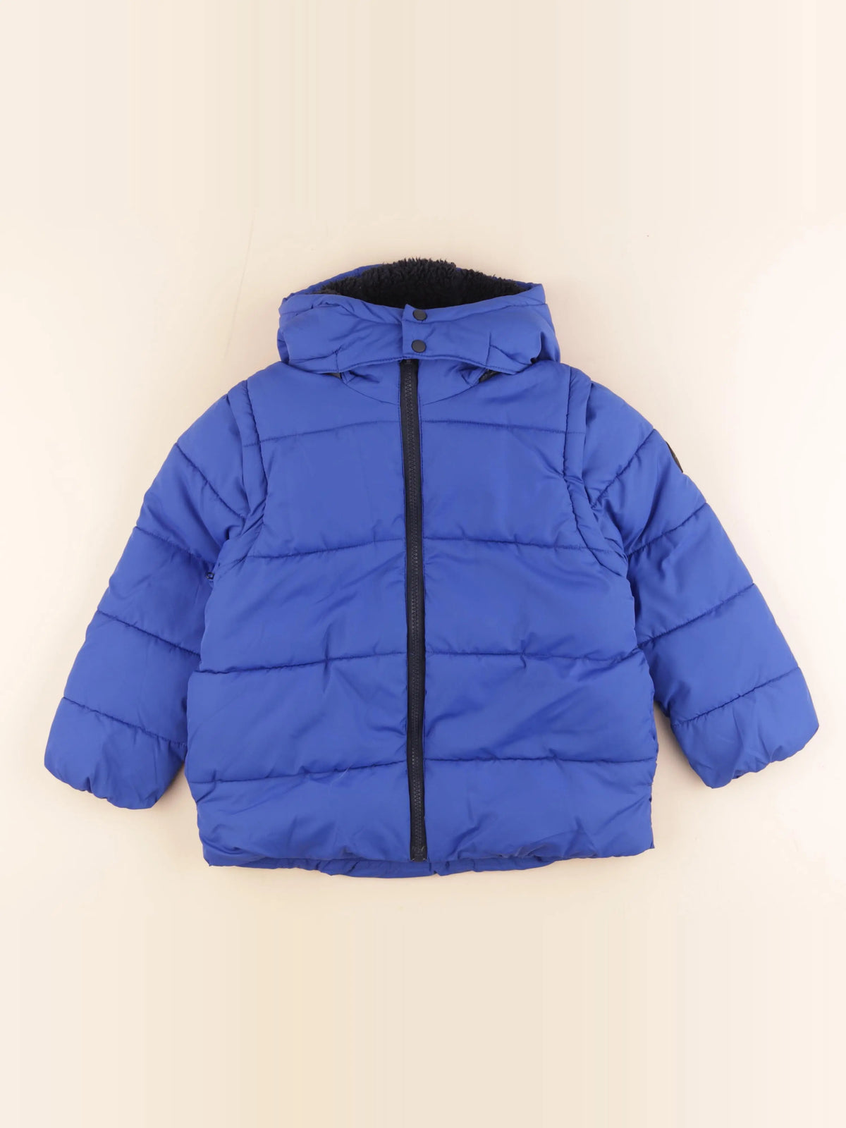 Vertbaudet - doudoune bleu - 6 ans