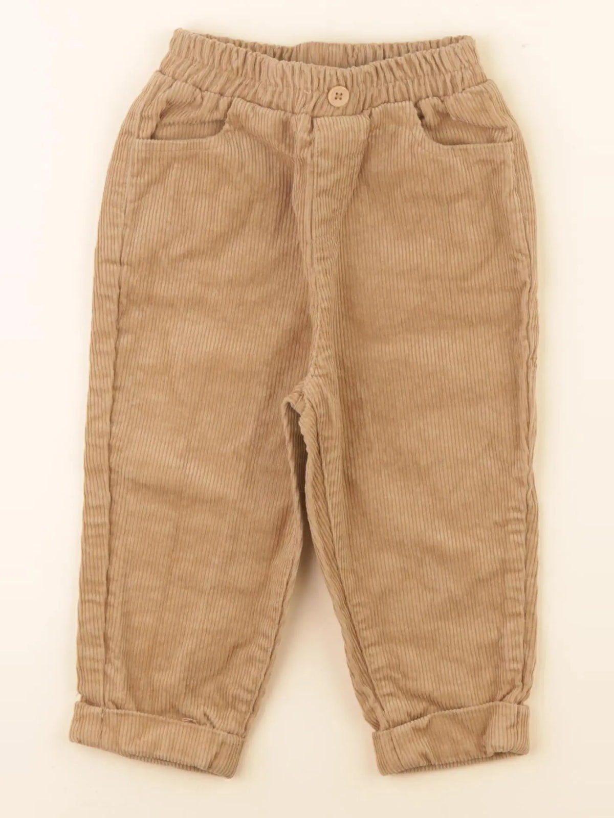 Vertbaudet - pantalon jaune - 18 mois