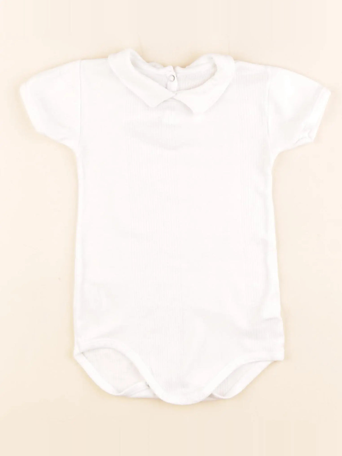 Petit Bateau - body à col blanc - 18 mois