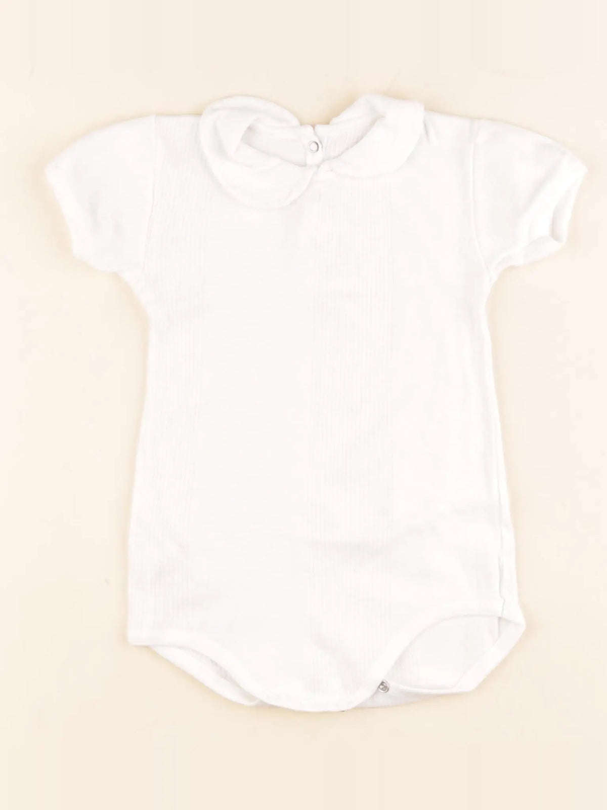Petit Bateau - body à col blanc - 18 mois