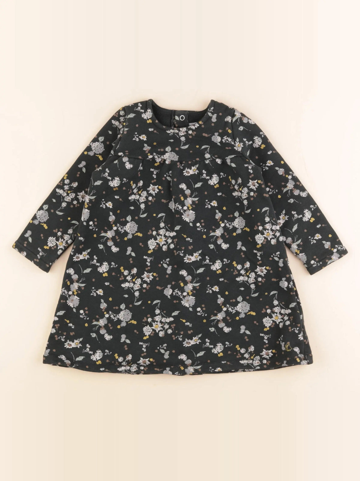 Petit Bateau - robe vert - 24 mois