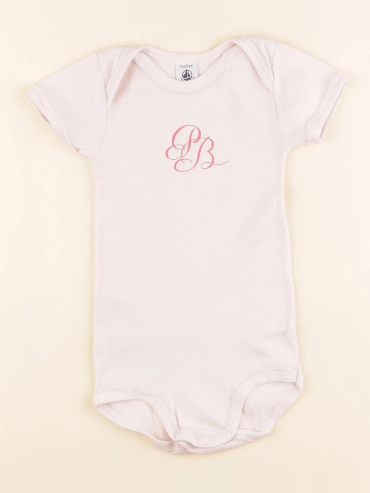 Petit Bateau - body rose - 24 mois