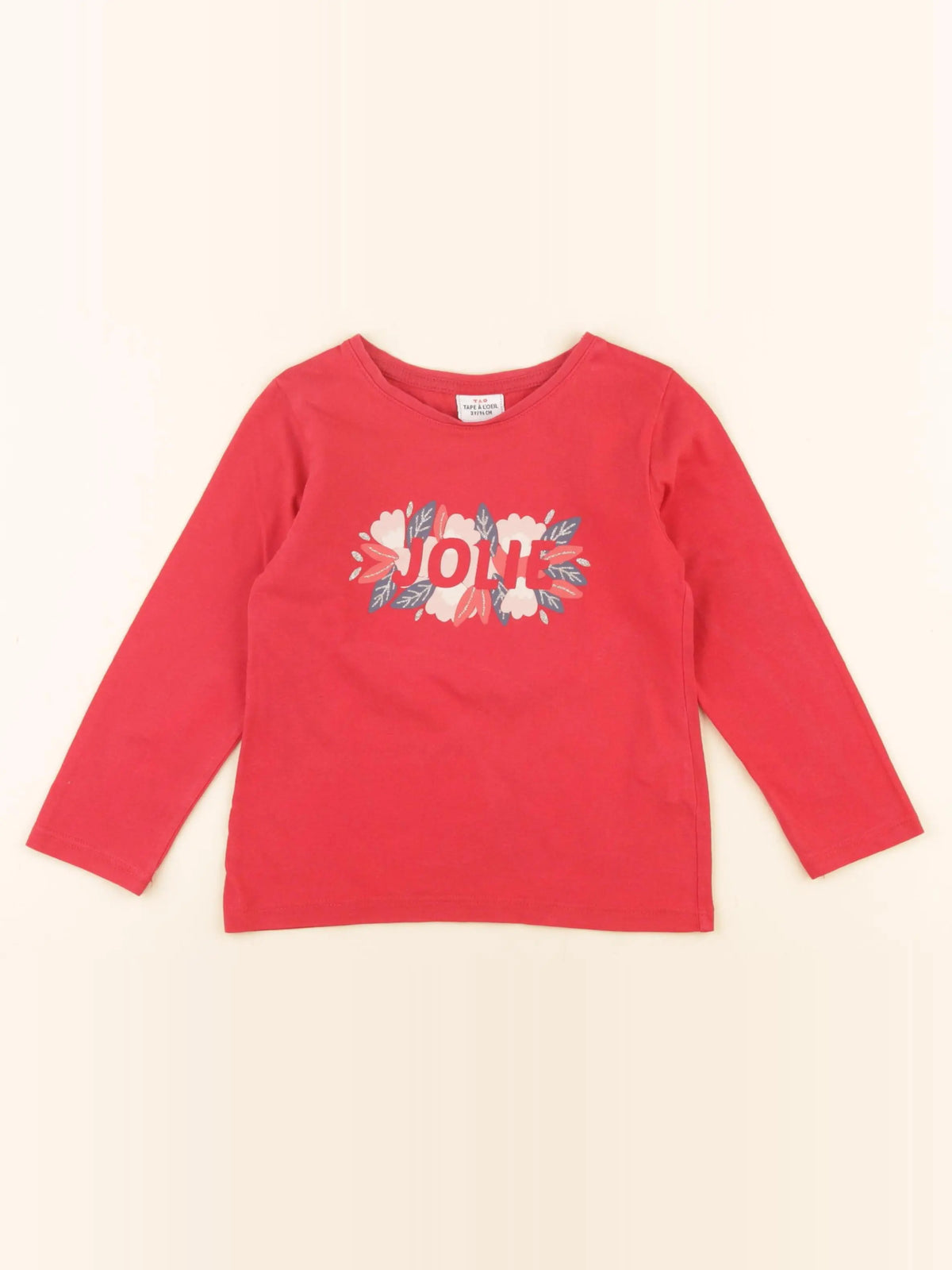 Tape à l'oeil - tee-shirt rouge - 3 ans