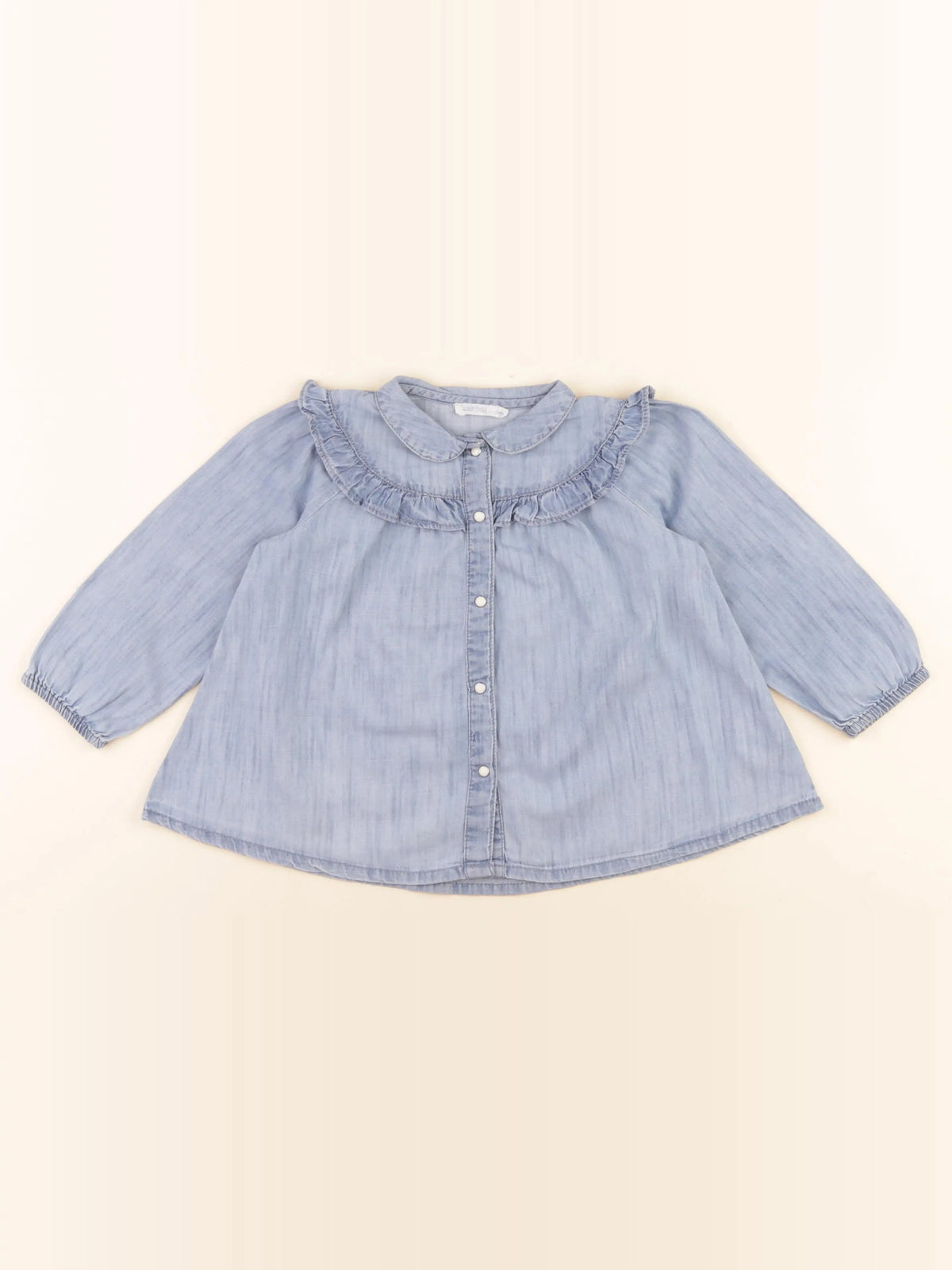Boutchou - chemise bleu - 36 mois