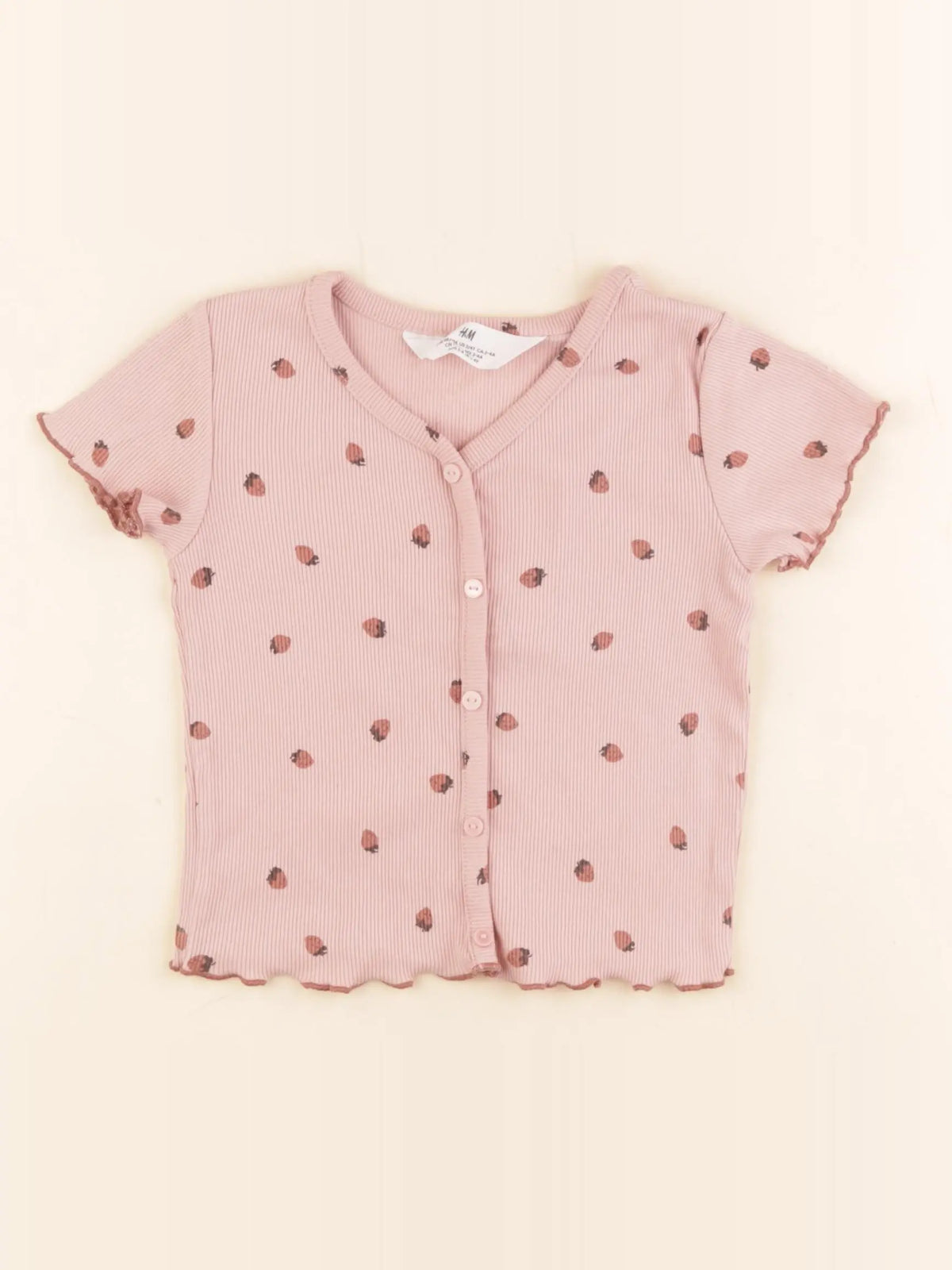 H&M - tee-shirt rose - 2/4 ans