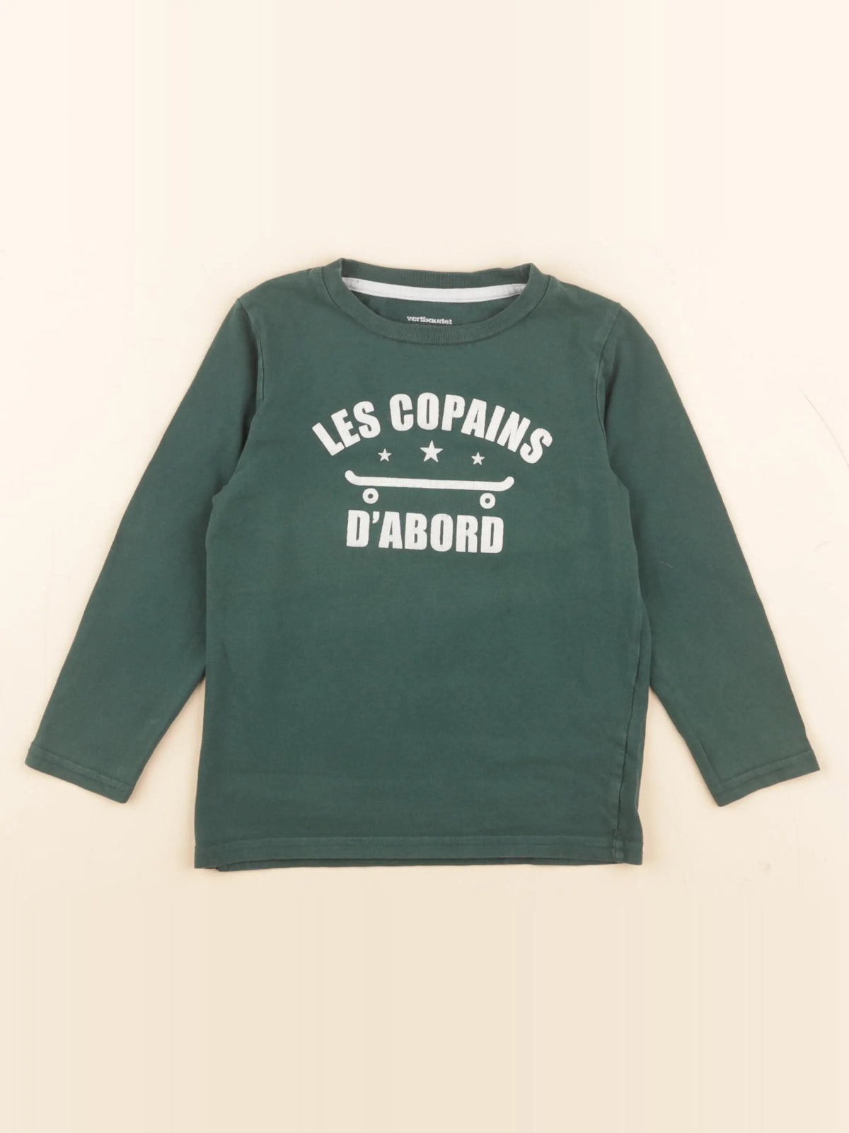 Vertbaudet - tee-shirt vert - 4 ans