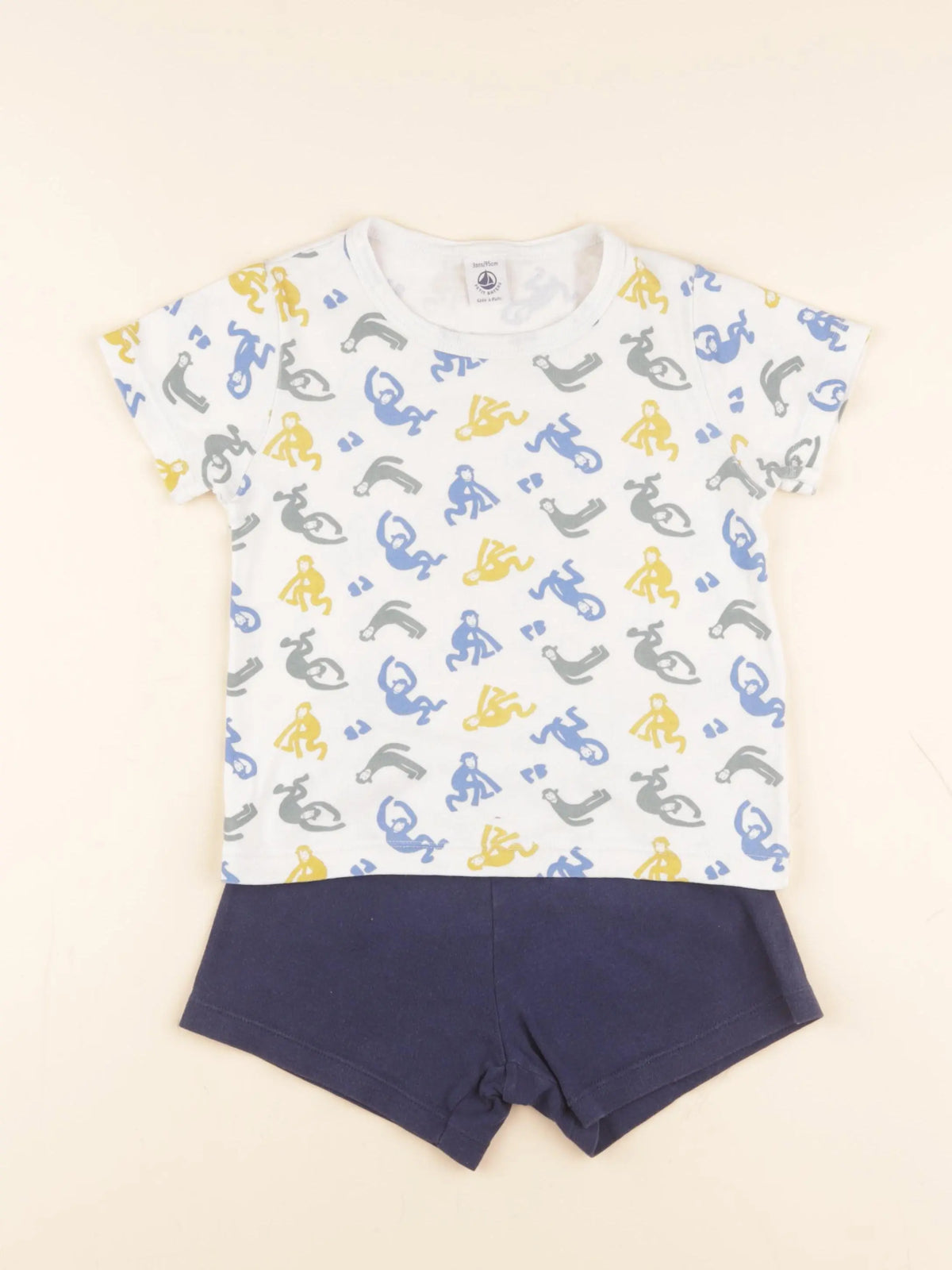 Petit Bateau - pyjama coton multicolore - 3 ans