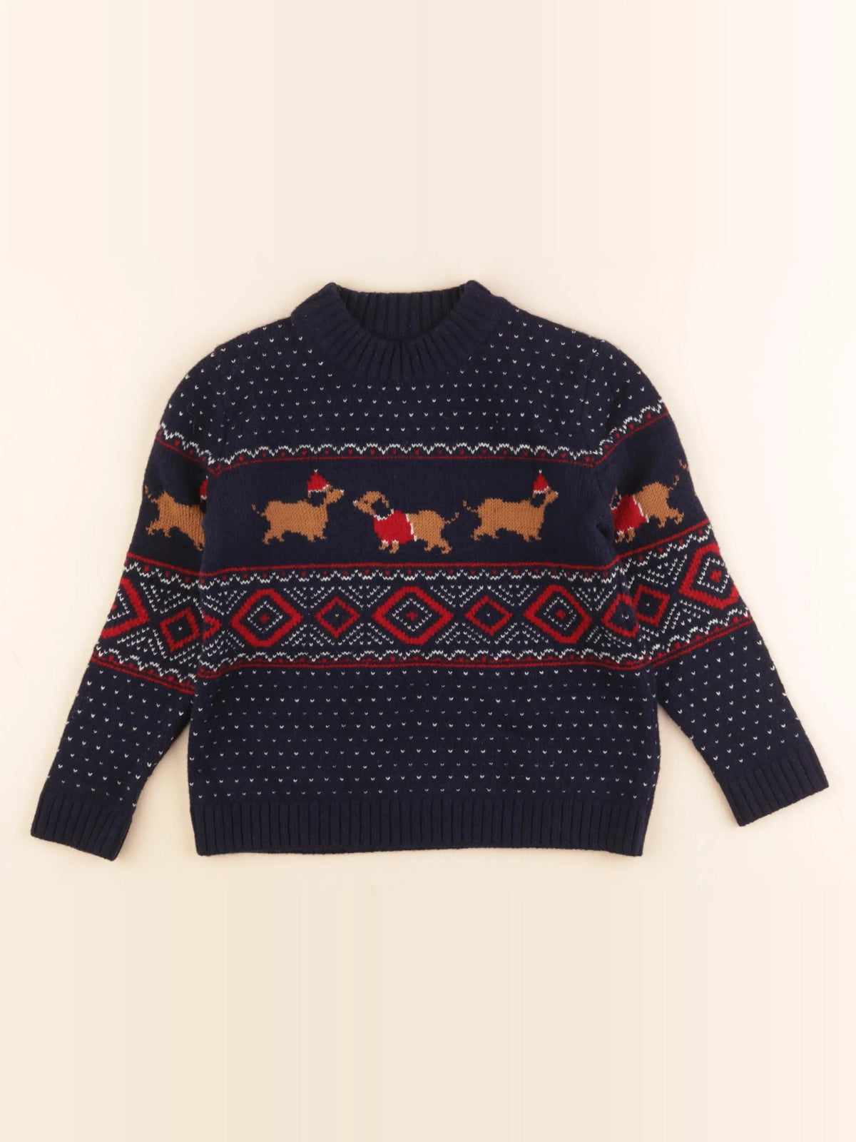 Monoprix - pull bleu - 6 ans
