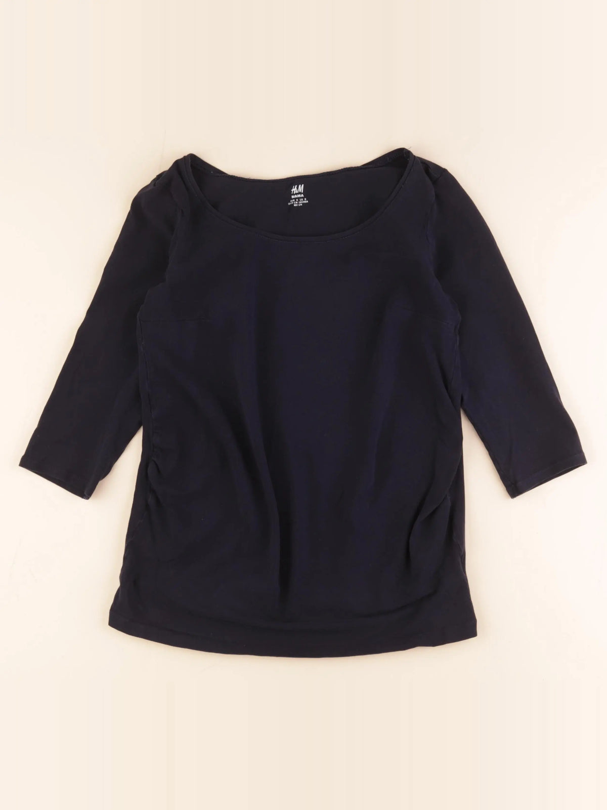 H&M - tee-shirt grossesse bleu - s