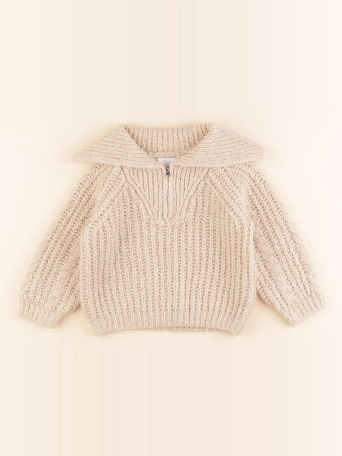 Zara - pull beige - 12/18 mois