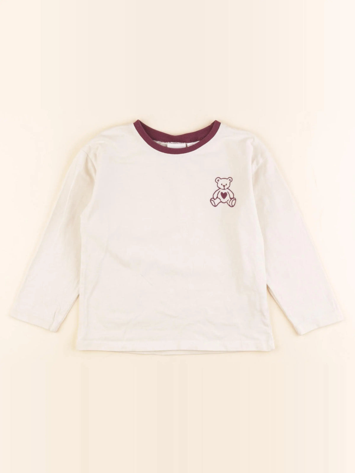Zara - tee-shirt beige - 3 ans