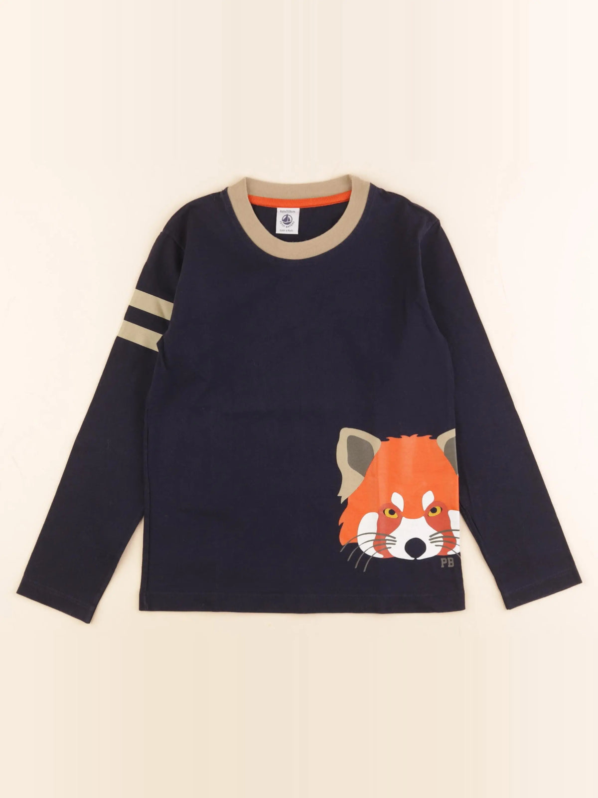 Petit Bateau - tee-shirt bleu - 8 ans