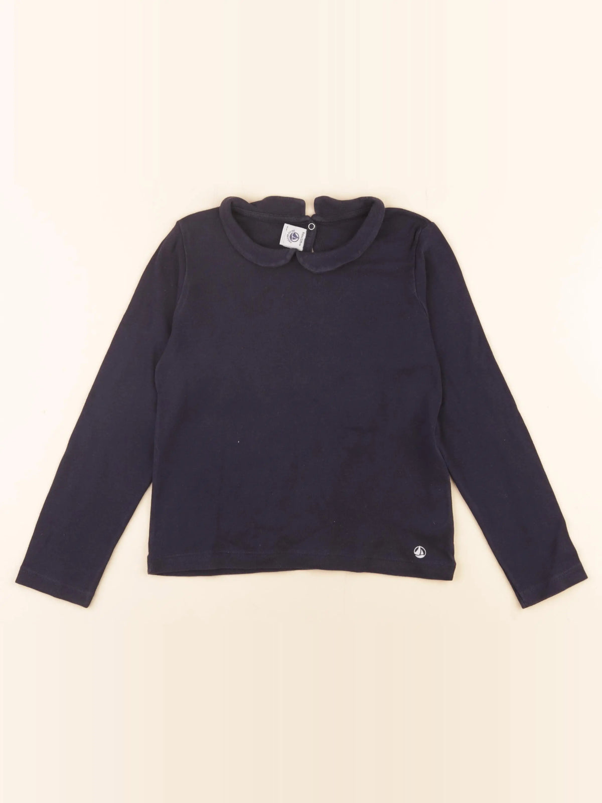 Petit Bateau - tee-shirt bleu - 8 ans