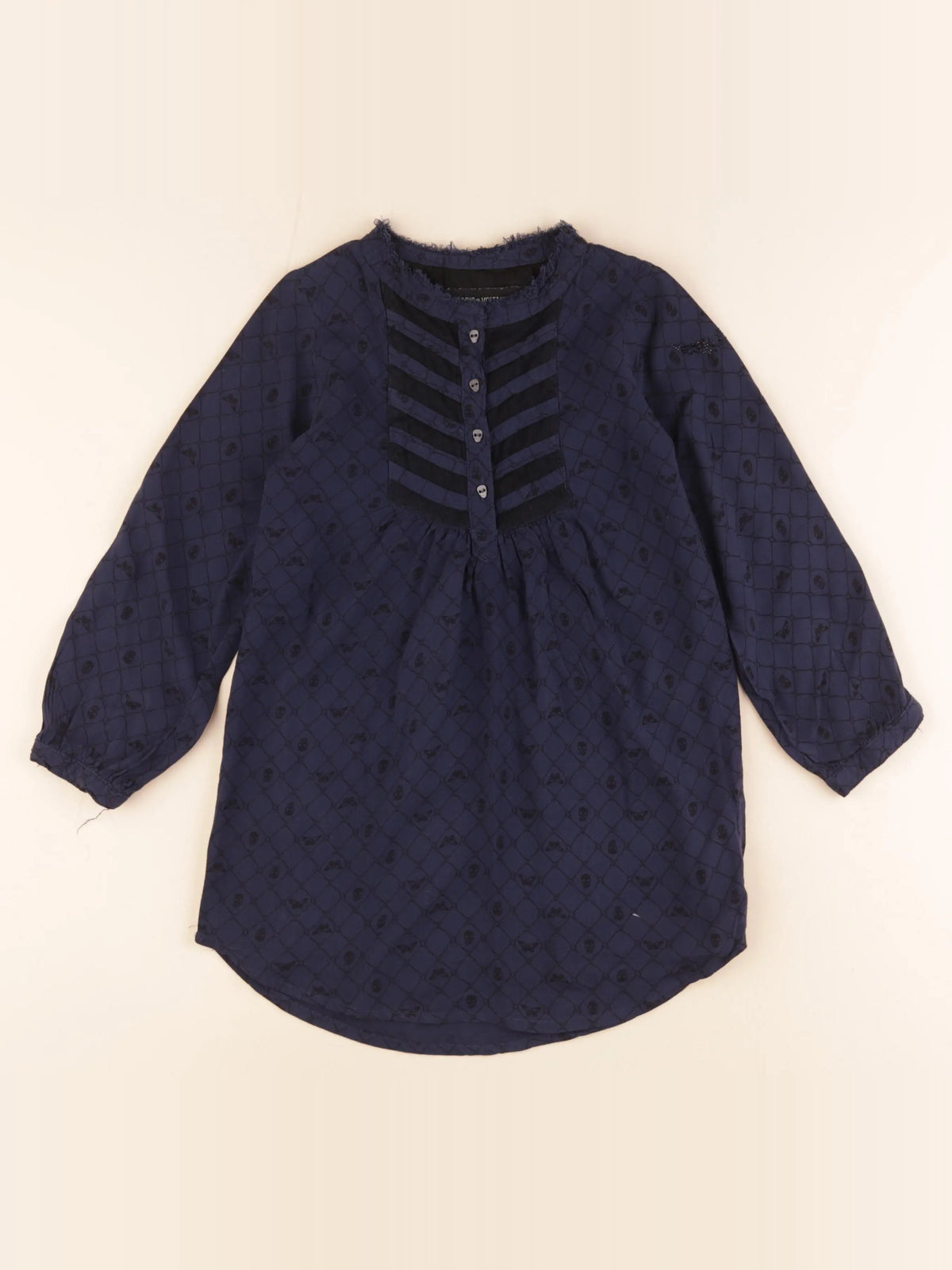 Zadig & Voltaire - robe bleu - 6 ans