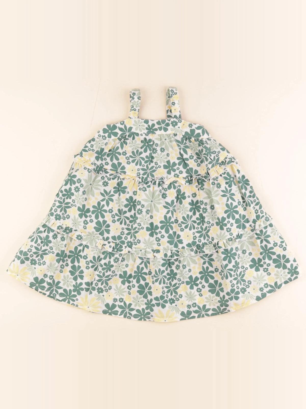 Tape à l'oeil - robe jaune, vert - 4 ans