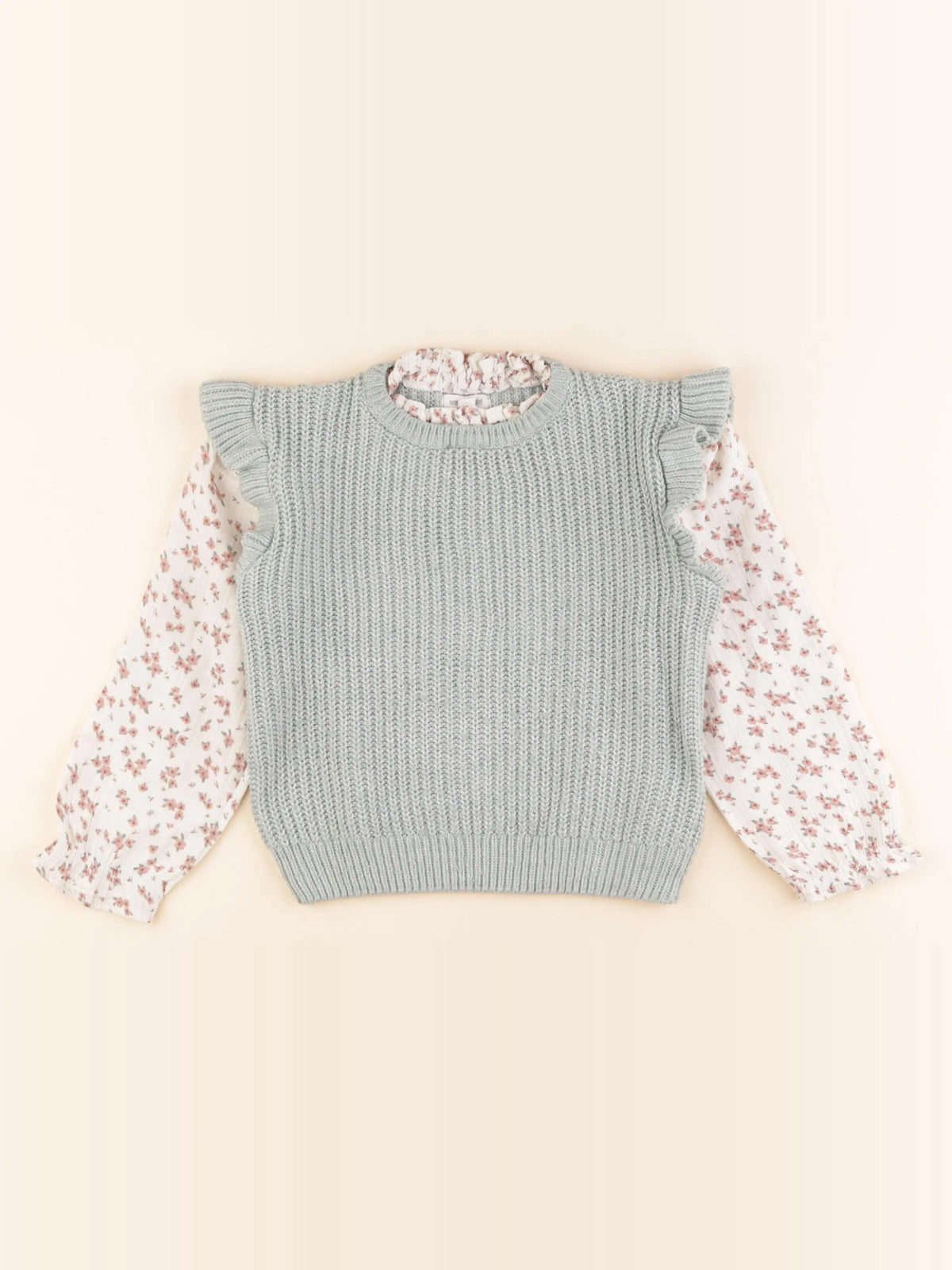 Vertbaudet - pull vert - 6 ans