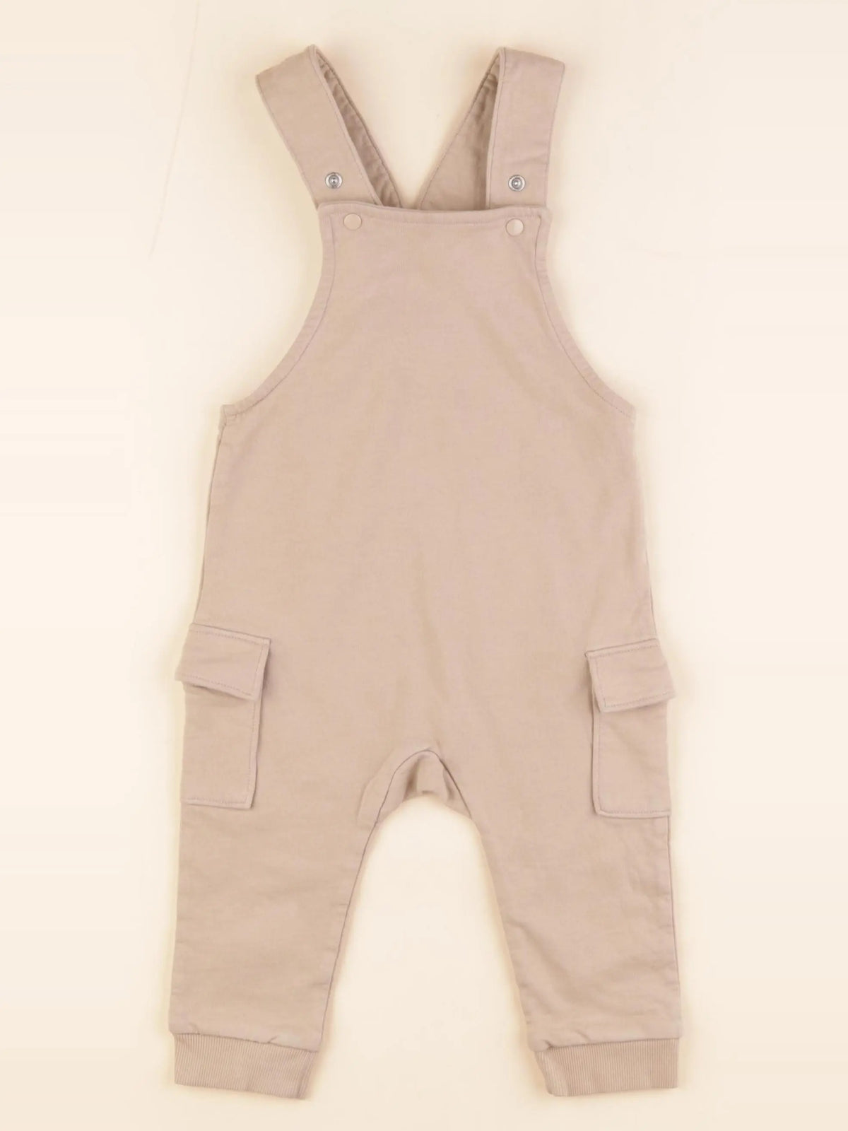H&M - salopette beige - 9/12 mois