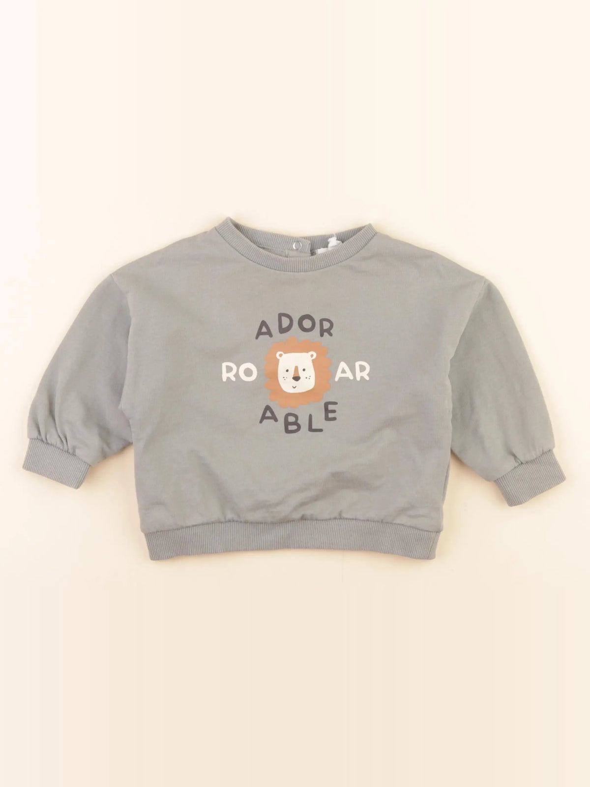 Vertbaudet - sweat vert - 12 mois