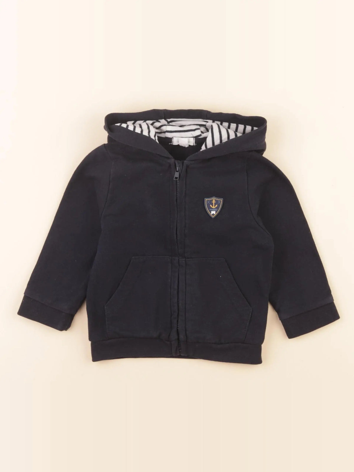 Vertbaudet - sweat bleu - 12 mois