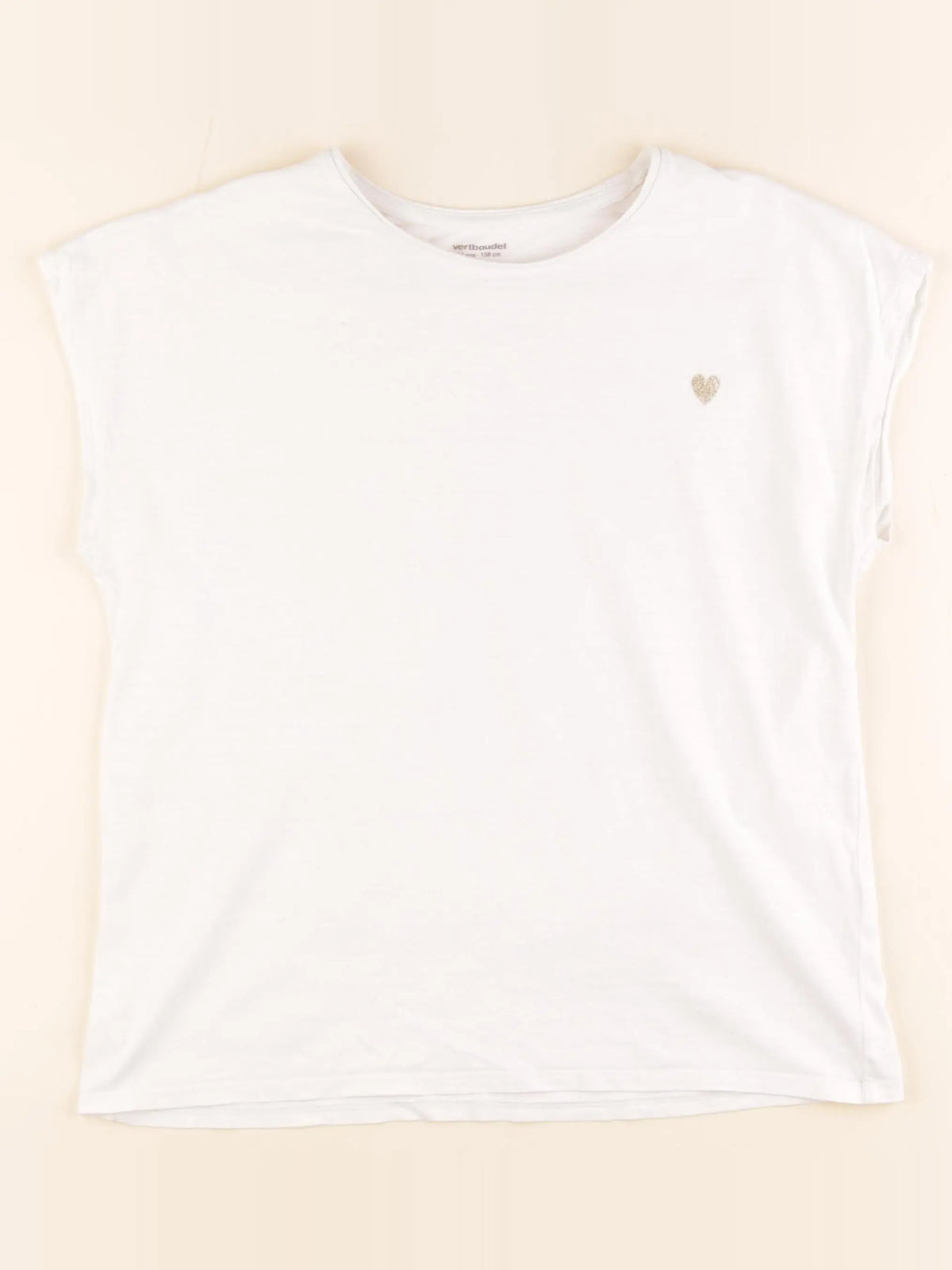 Vertbaudet - tee-shirt blanc - 14 ans