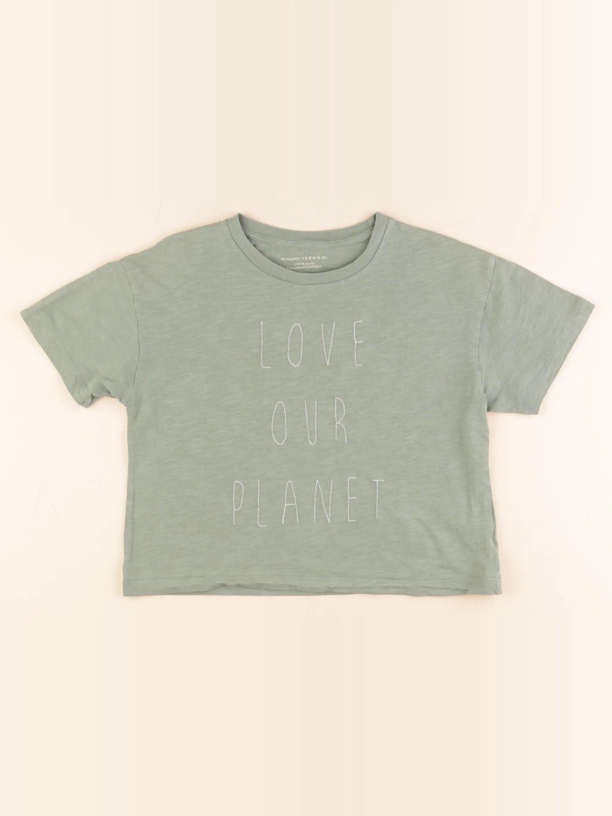 Monoprix - tee-shirt vert - 12 ans