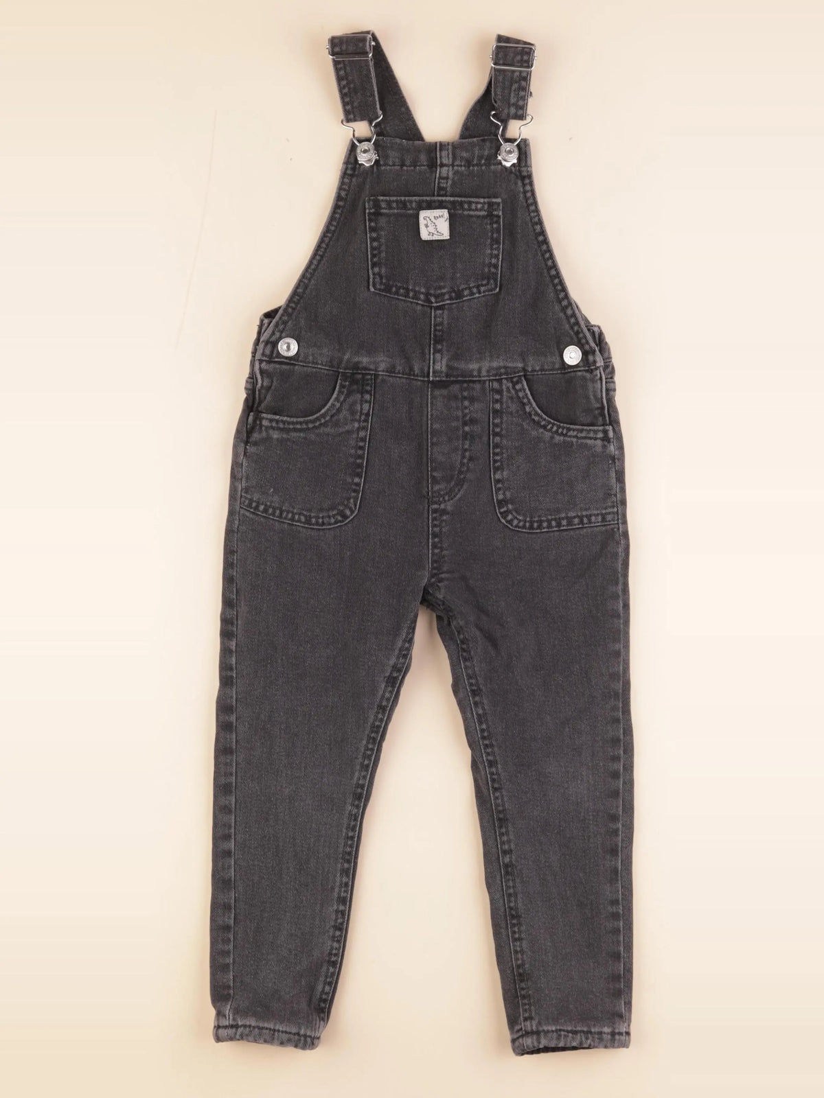 Mango - salopette doublé noir - 3/4 ans