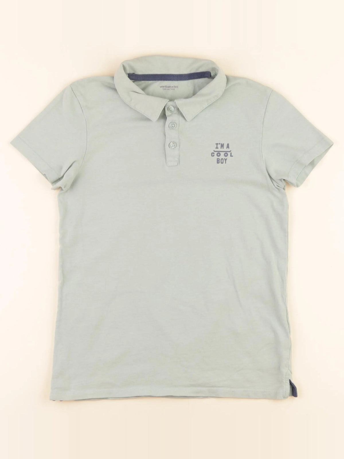 Vertbaudet - polo vert - 10 ans