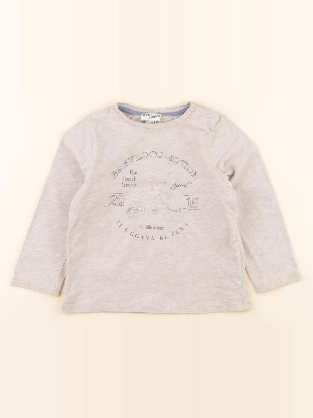 Cyrillus - tee-shirt beige - 24 mois