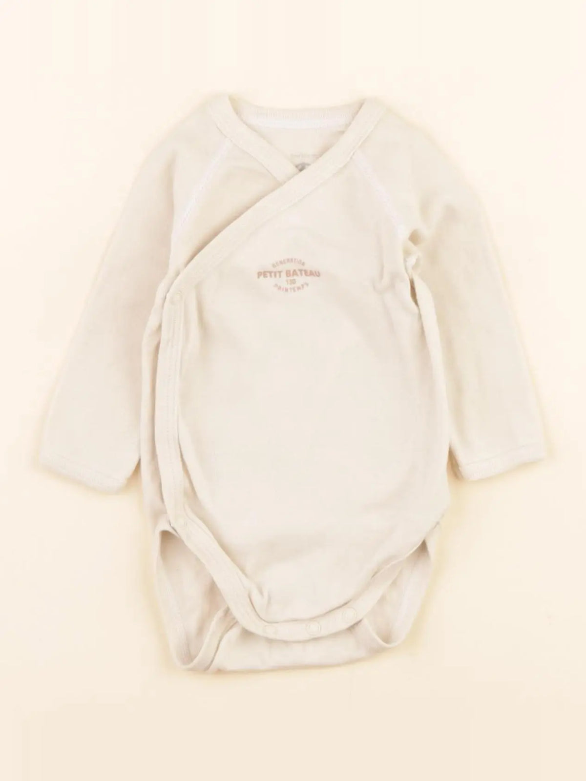 Petit Bateau - body beige - 3 mois