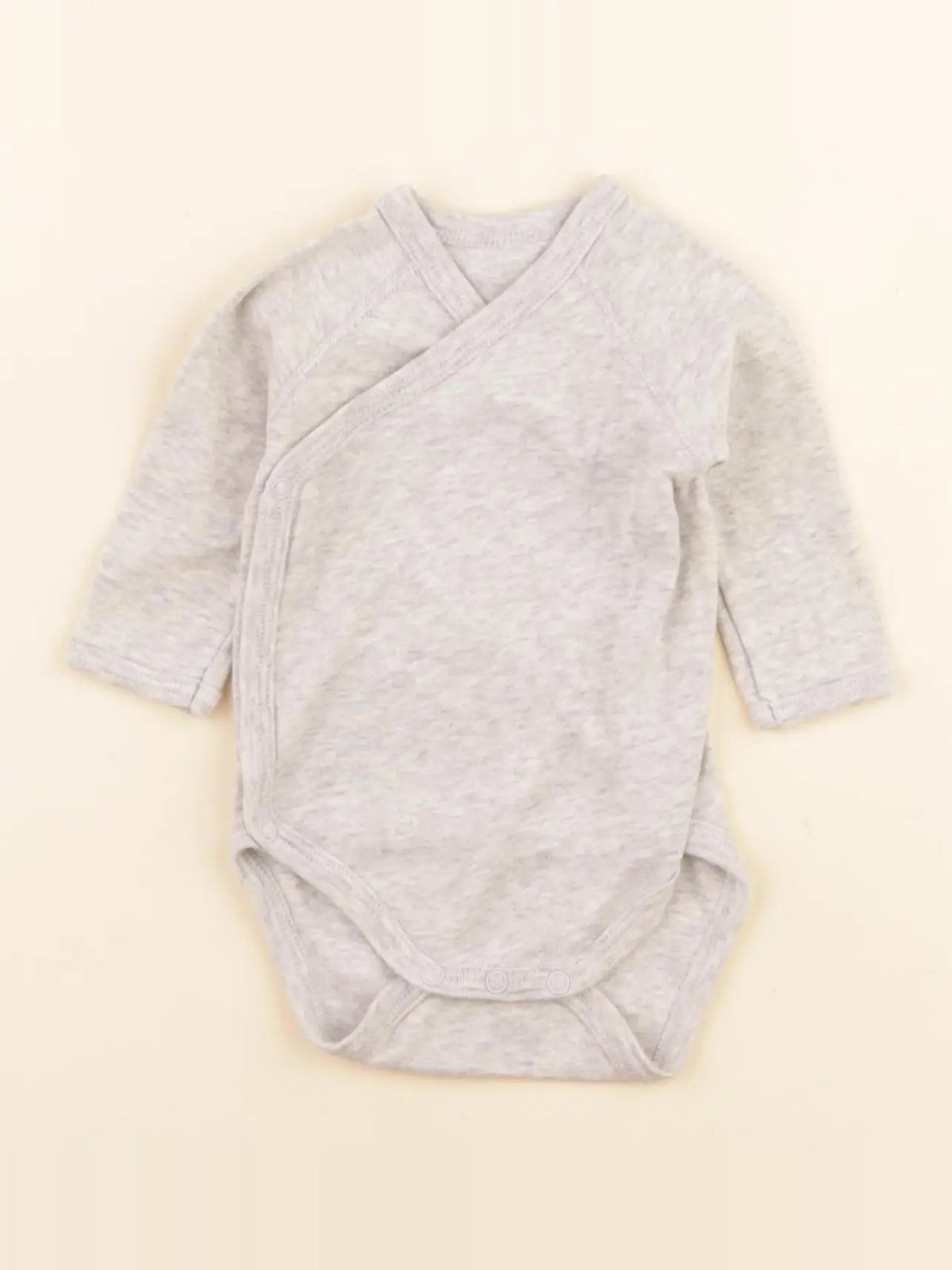 Petit Bateau - body gris - 1 mois