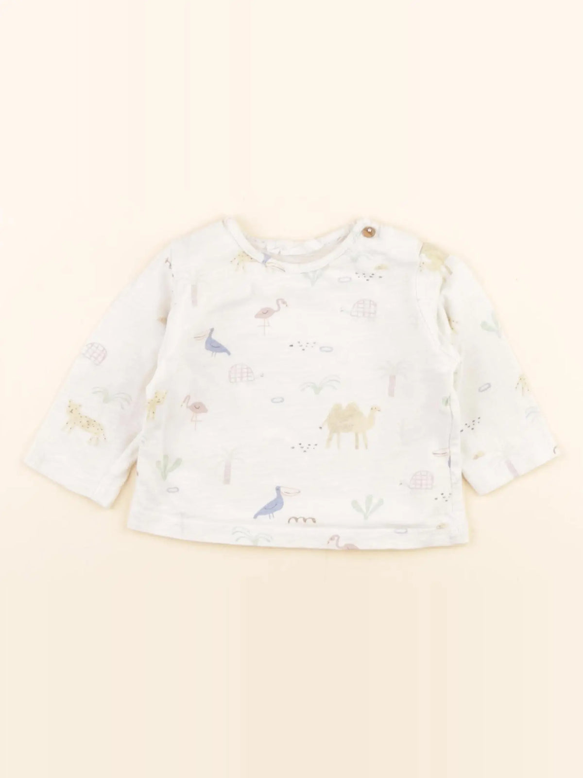 Zara - tee-shirt blanc - 1/3 mois