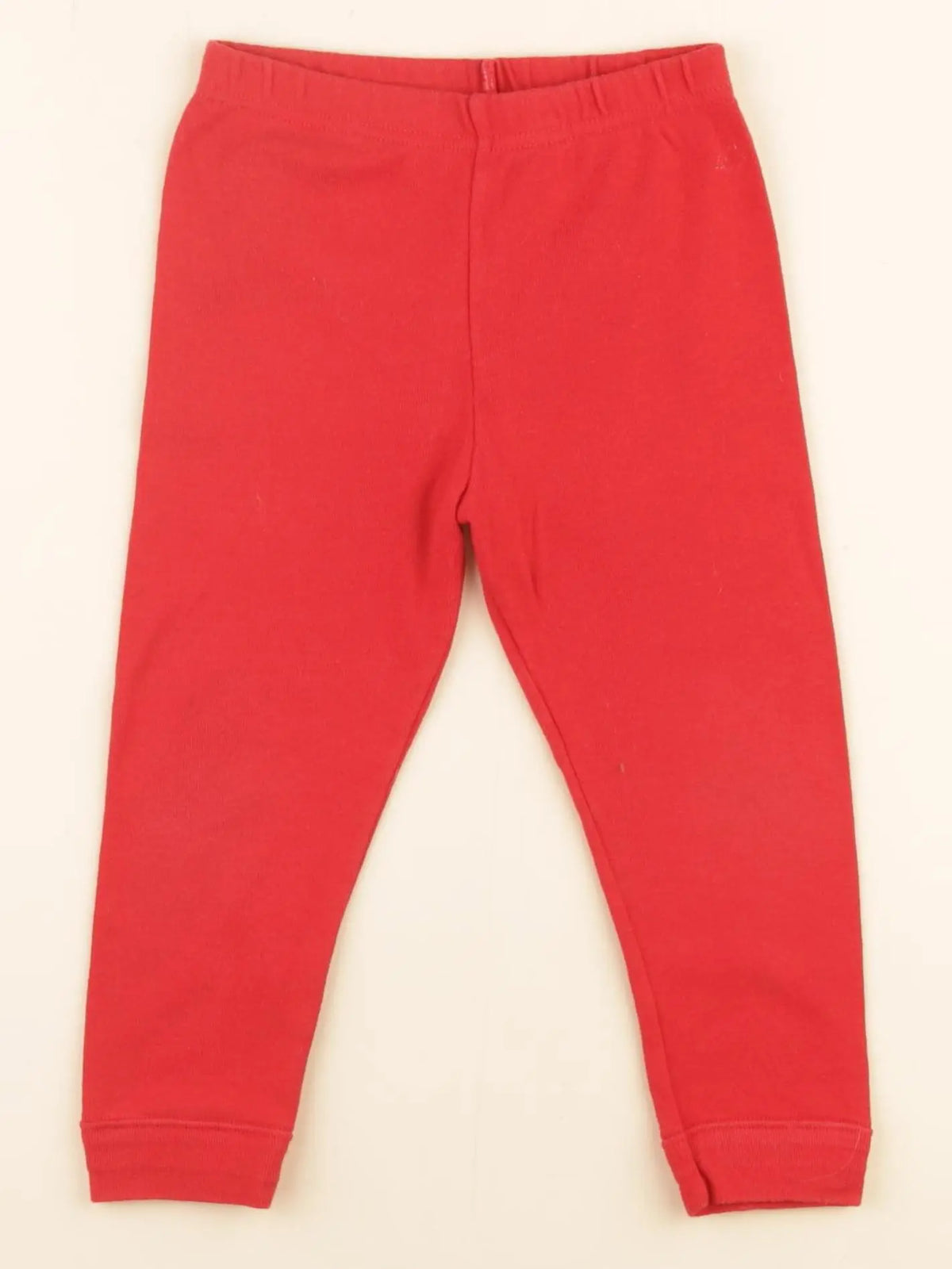 Petit Bateau - legging rouge - 24 mois