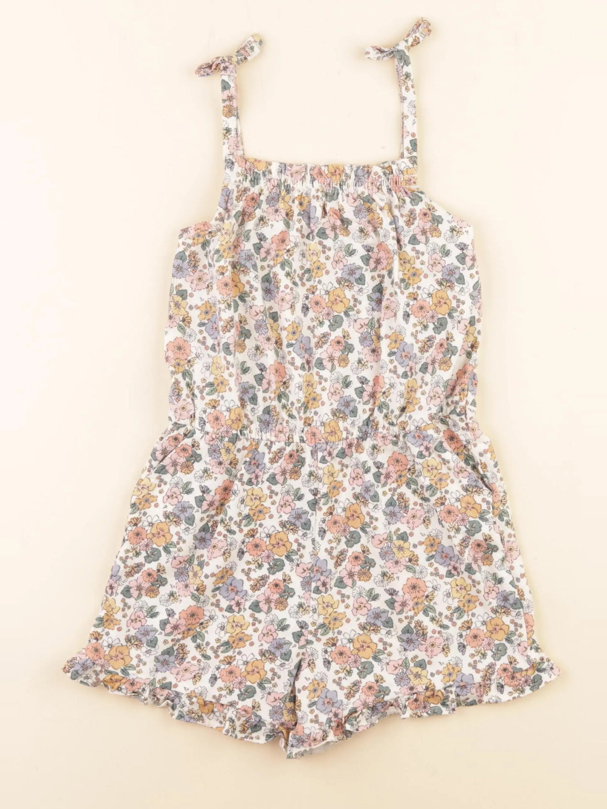 Vertbaudet - combinaison beige, multicolore - 5 ans