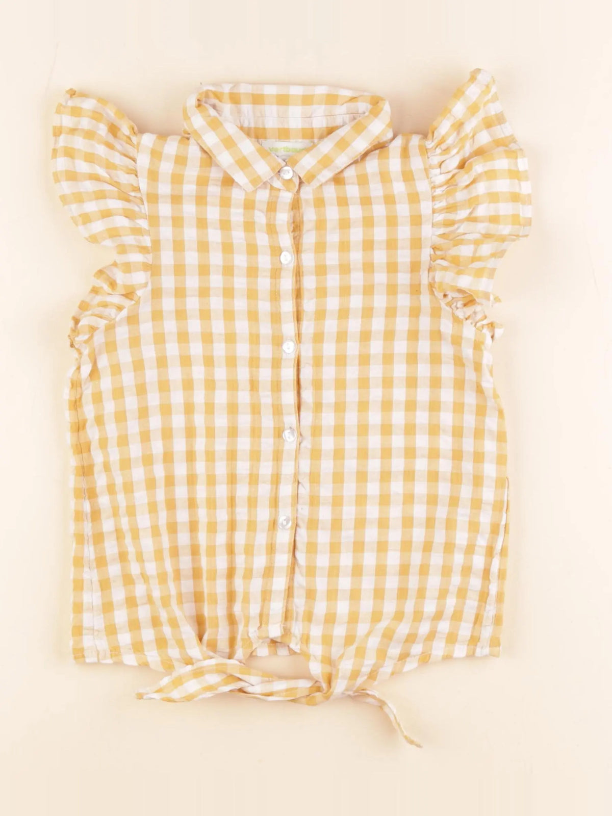Vertbaudet - blouse jaune - 6 ans