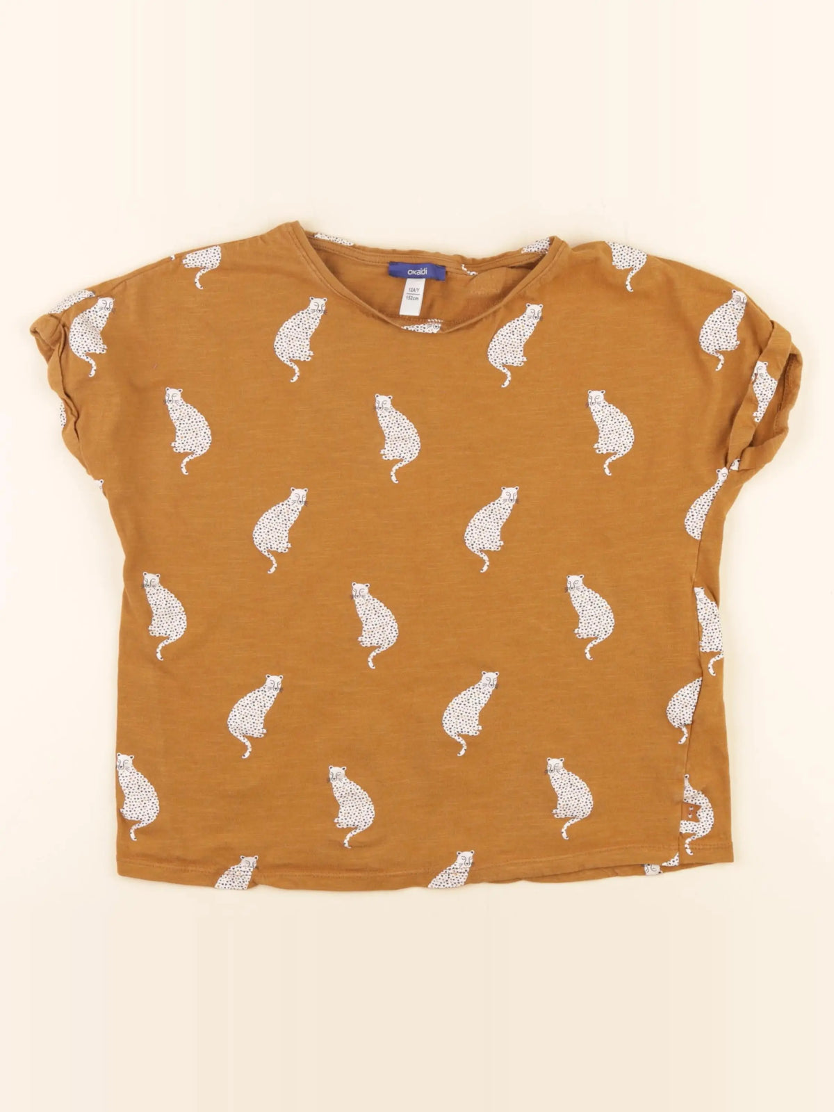 Okaidi - tee-shirt marron - 12 ans