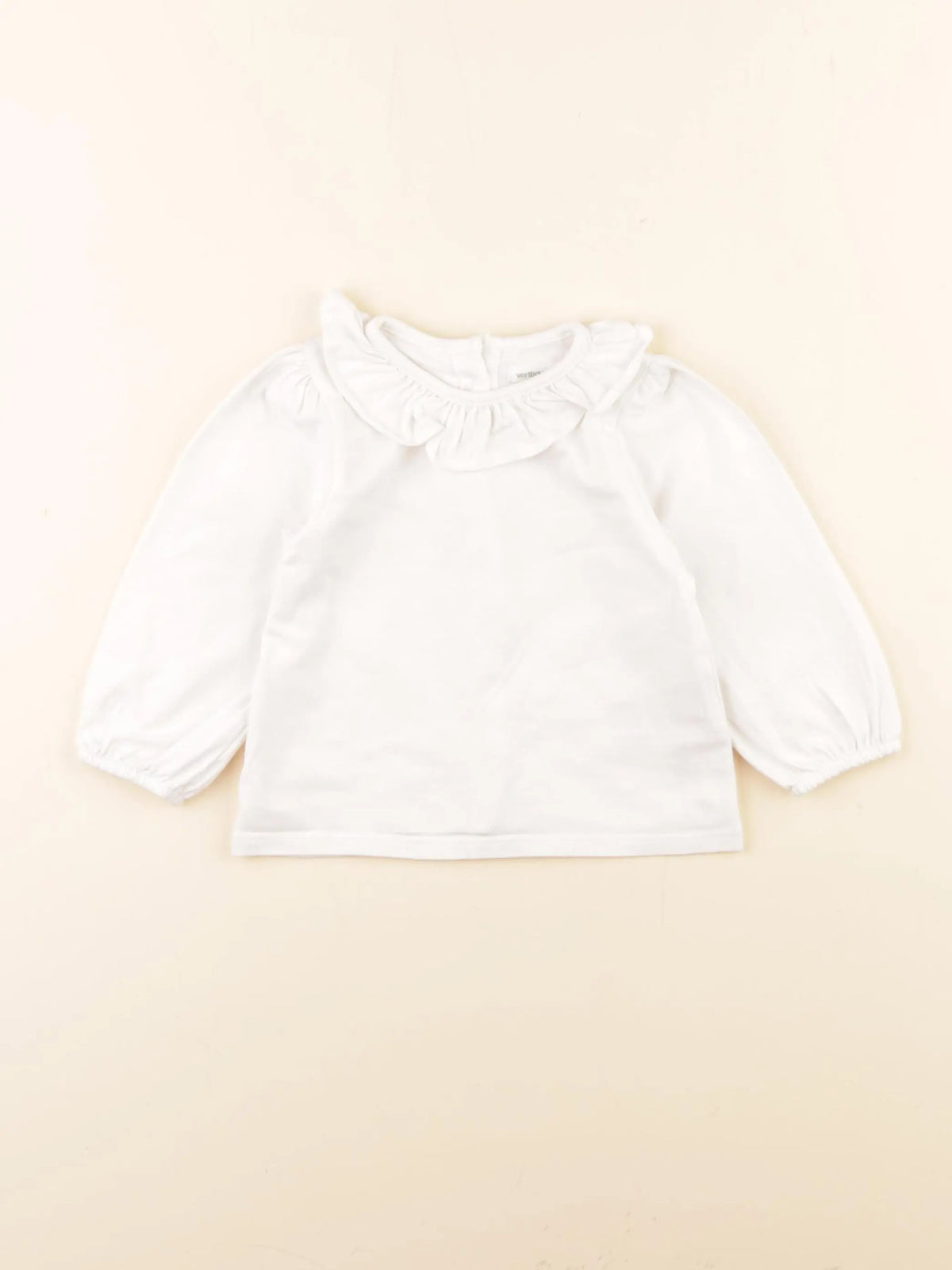 Vertbaudet - tee-shirt blanc - 12 mois