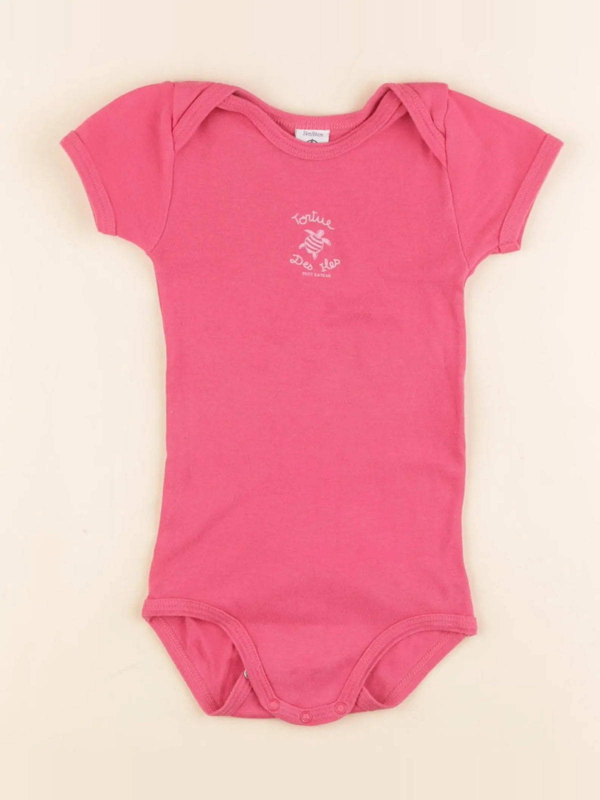 Petit Bateau - body rose - 24 mois