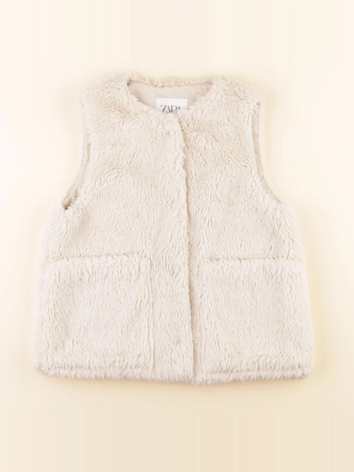 Zara - gilet blanc - 6/7 ans