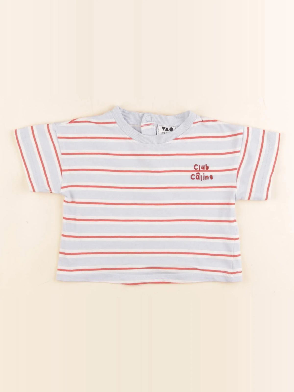 Tape à l'oeil - tee-shirt bleu - 6 mois
