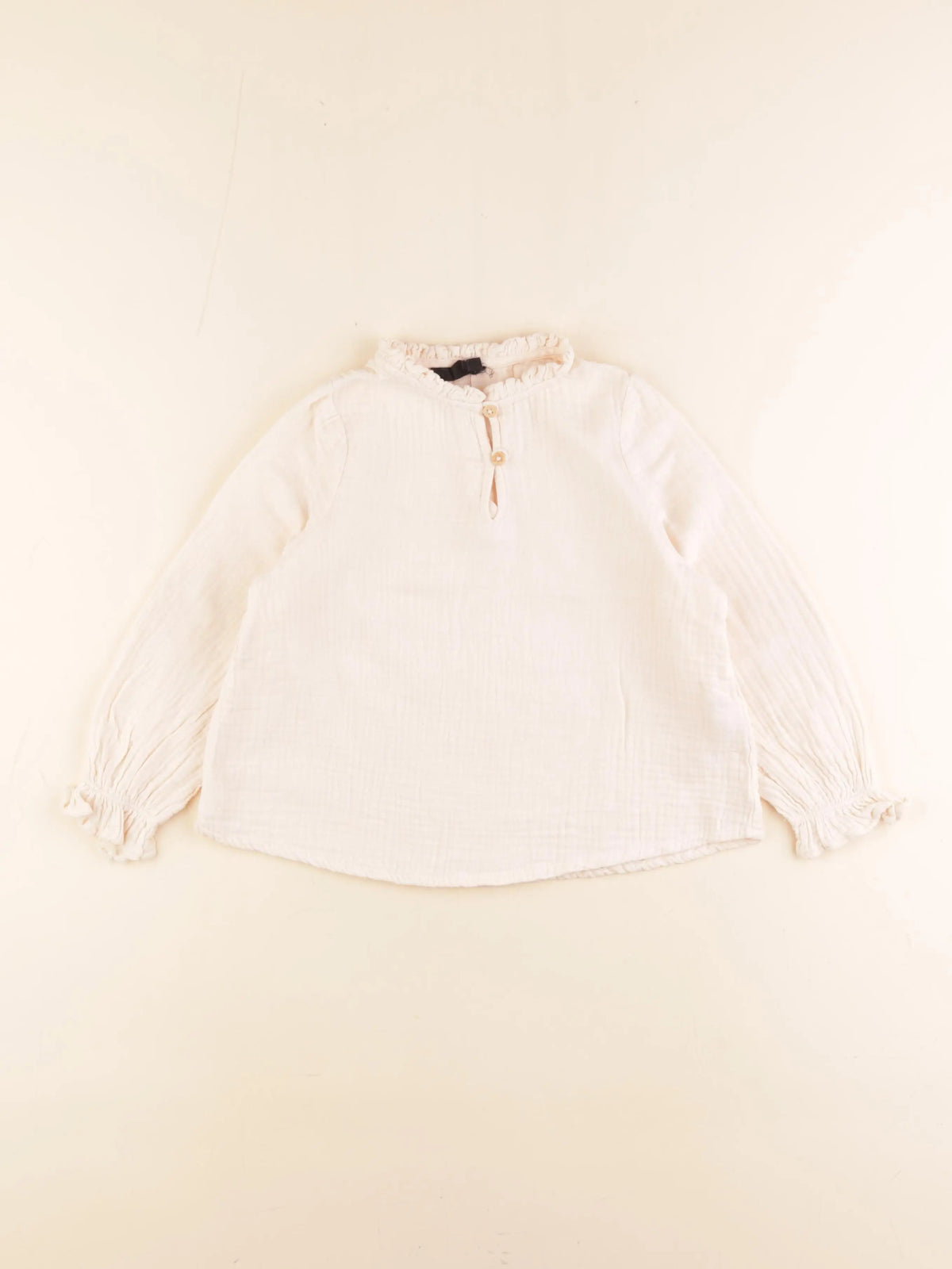 Monoprix - blouse beige - 4 ans