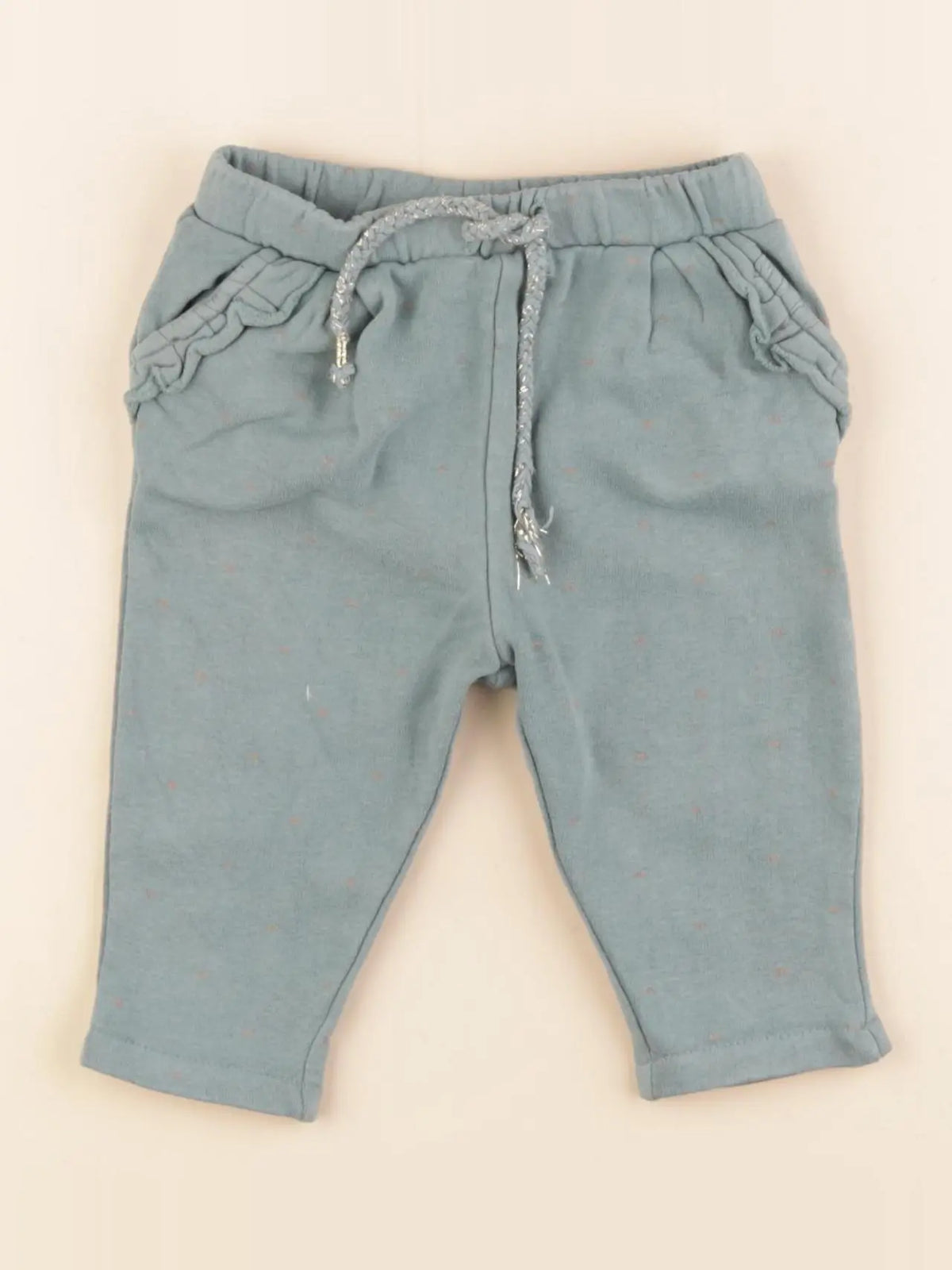 Vertbaudet - pantalon vert - 6 mois