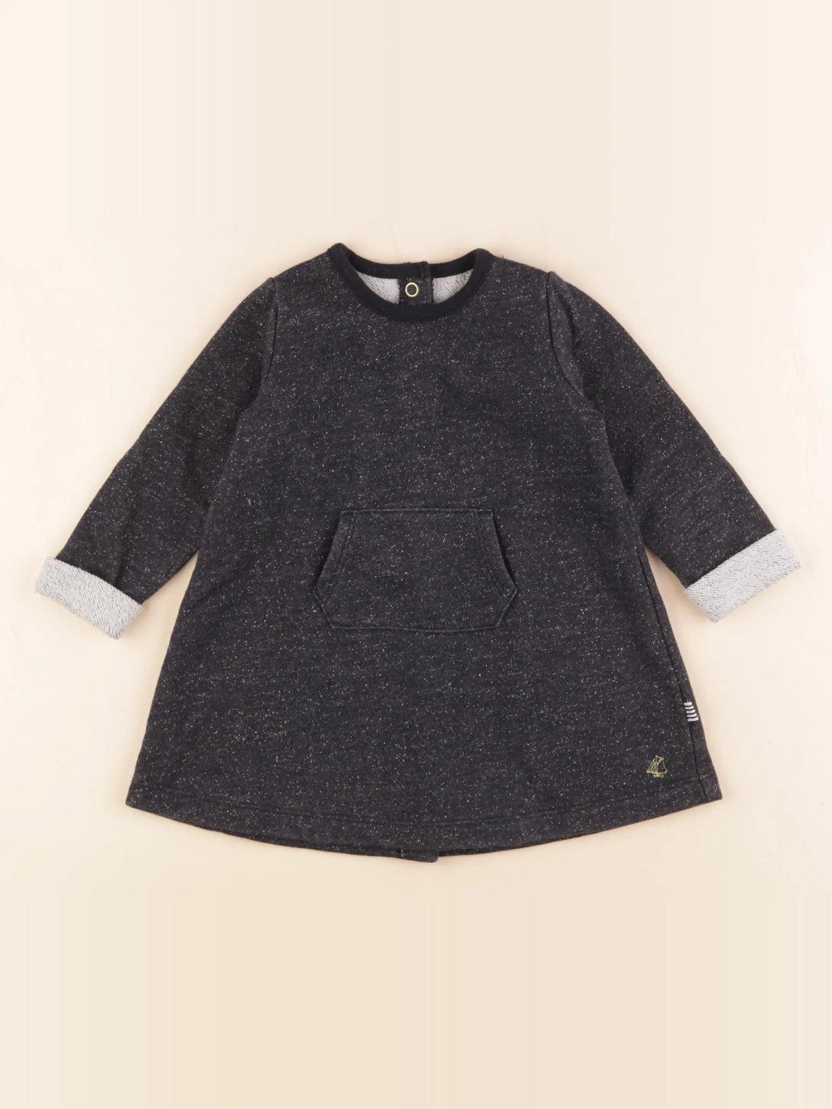 Petit Bateau - robe bleu - 12 mois